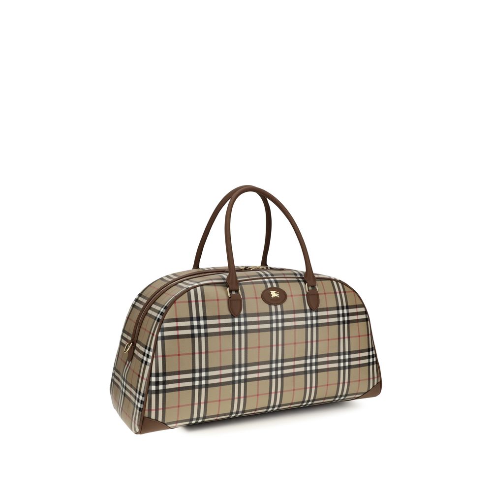 Beige Cotton Shoulder Bag
