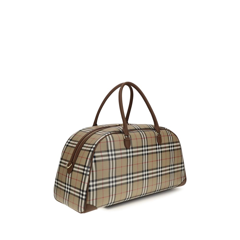 Beige Cotton Shoulder Bag