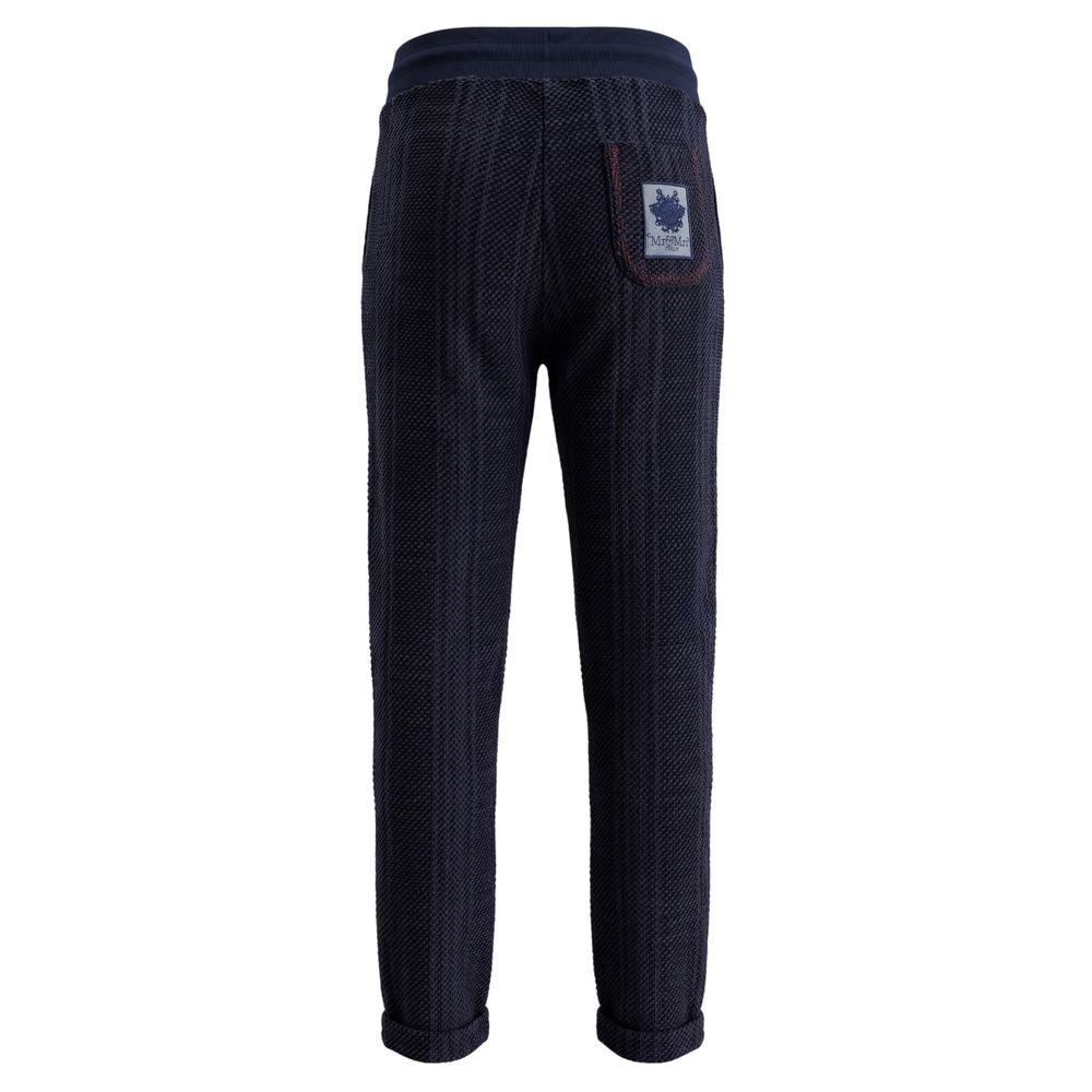Blue Knit Women Pants