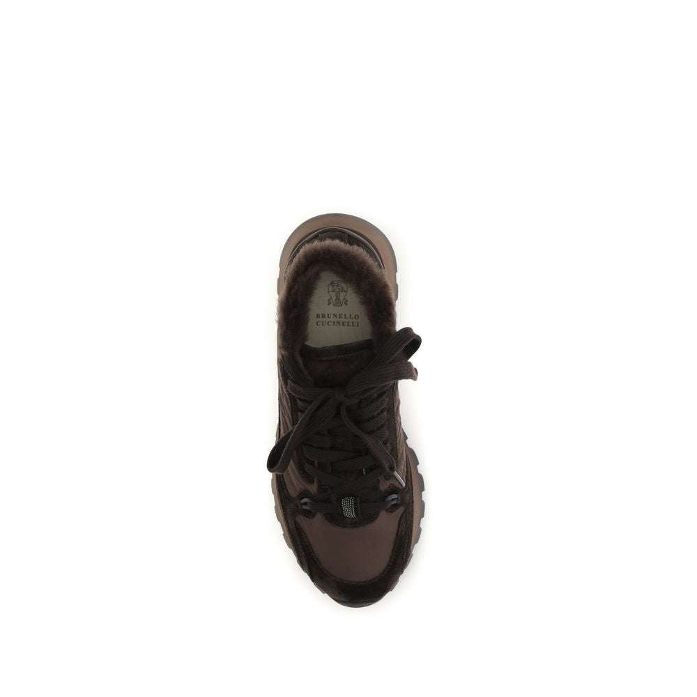 Black Calf Leather Bos Taurus Athletic Sneakers