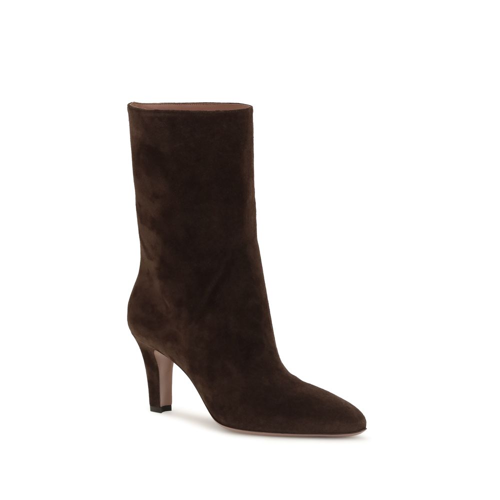 Brown Suede Leather Ankle Boots