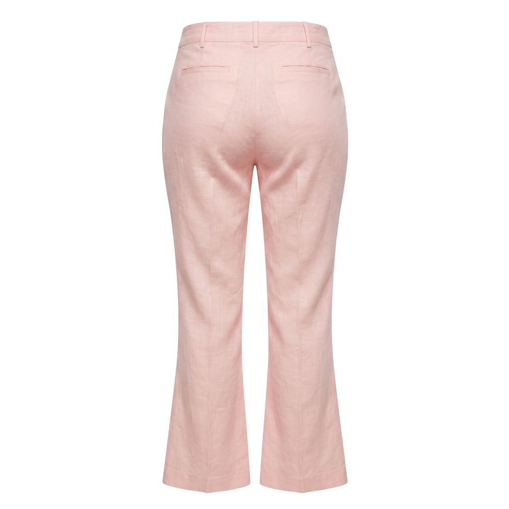 Pink Flax Women Pants