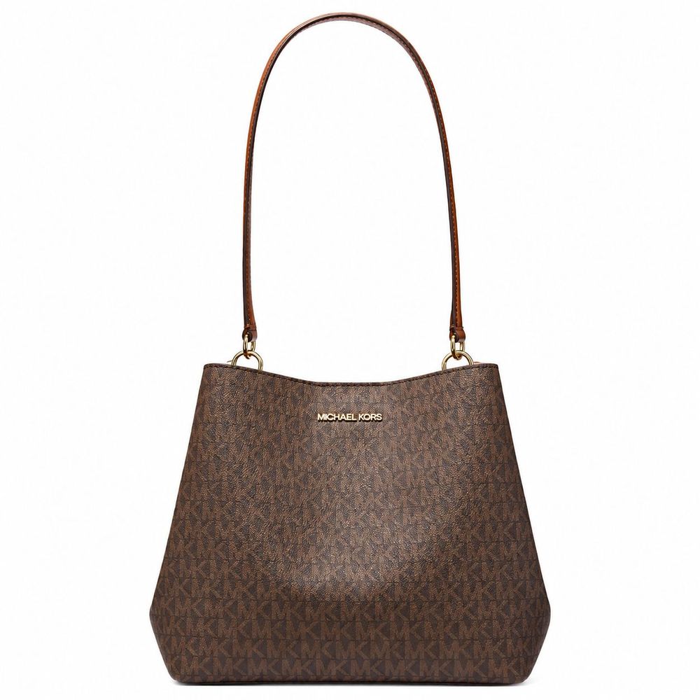 Brown Canvas Shoulder Bag
