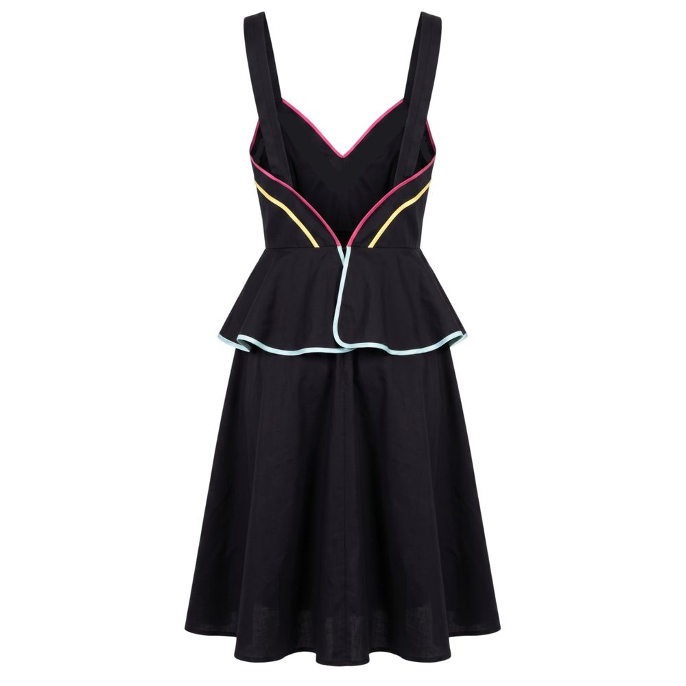 Black Cotton Women's Dress