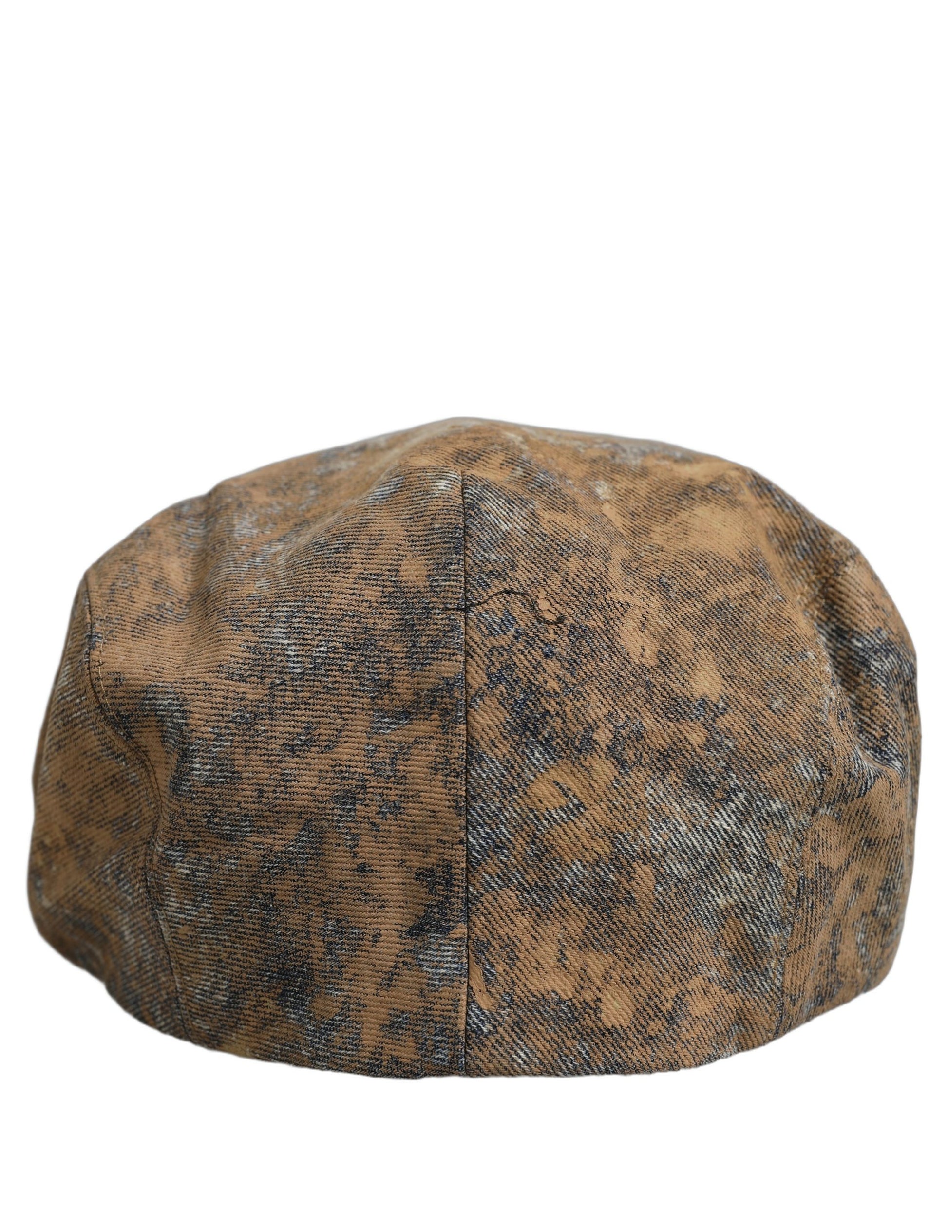 Men Brown Cotton Newsboy Capello Cabbie Hat