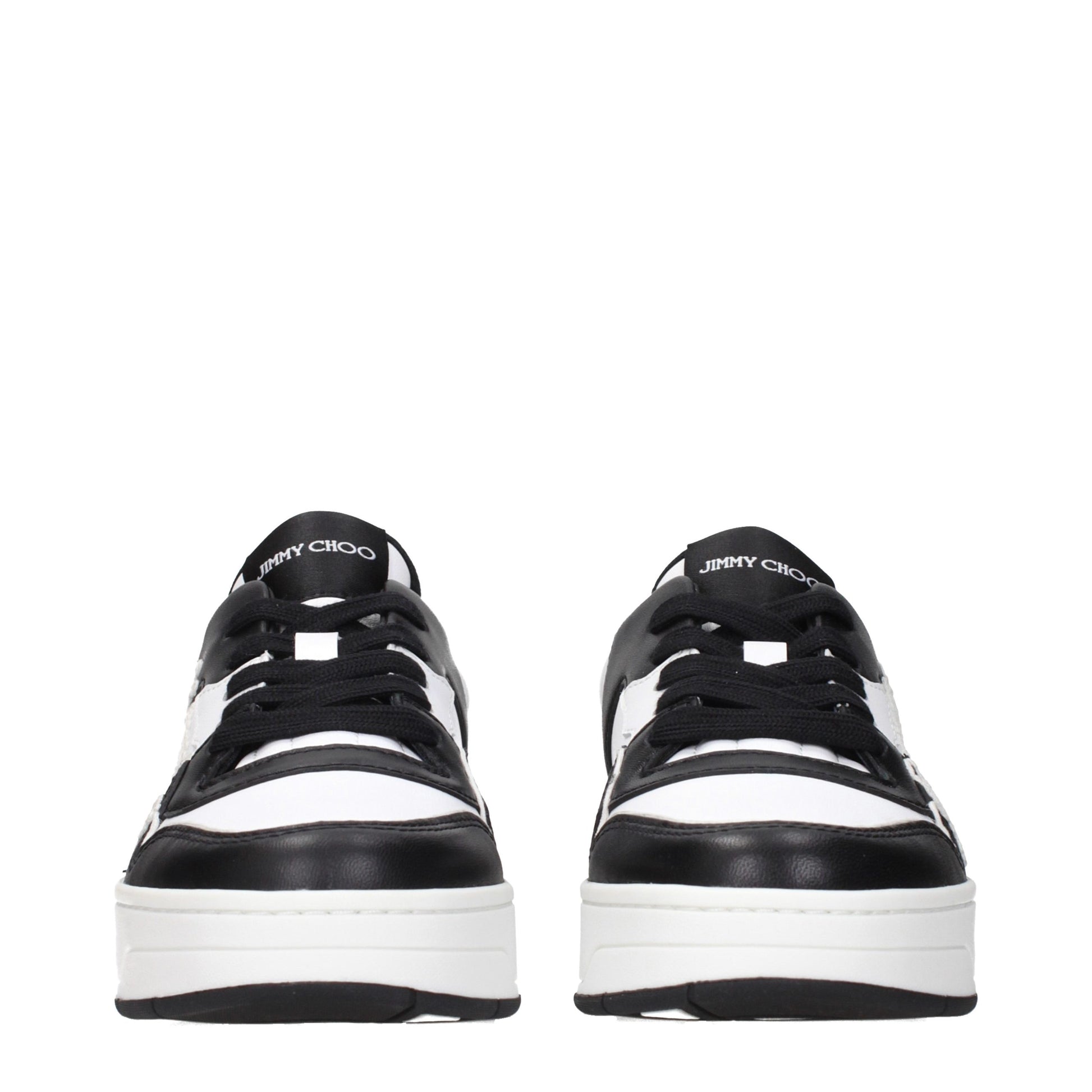 Black Leather Low Top Sneakers