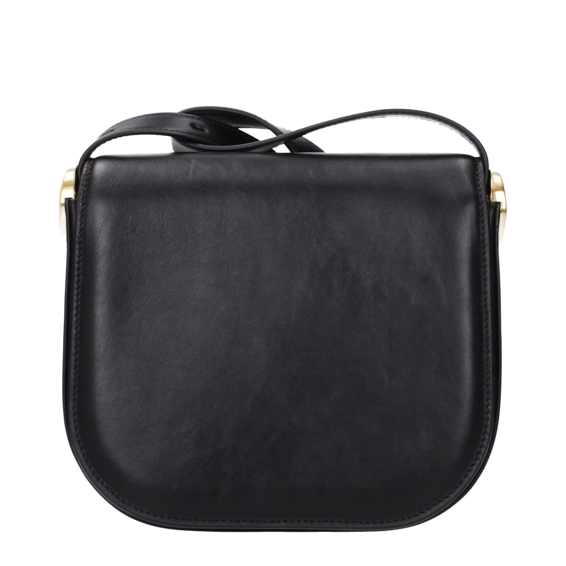 Black Leather Crossbody Bag