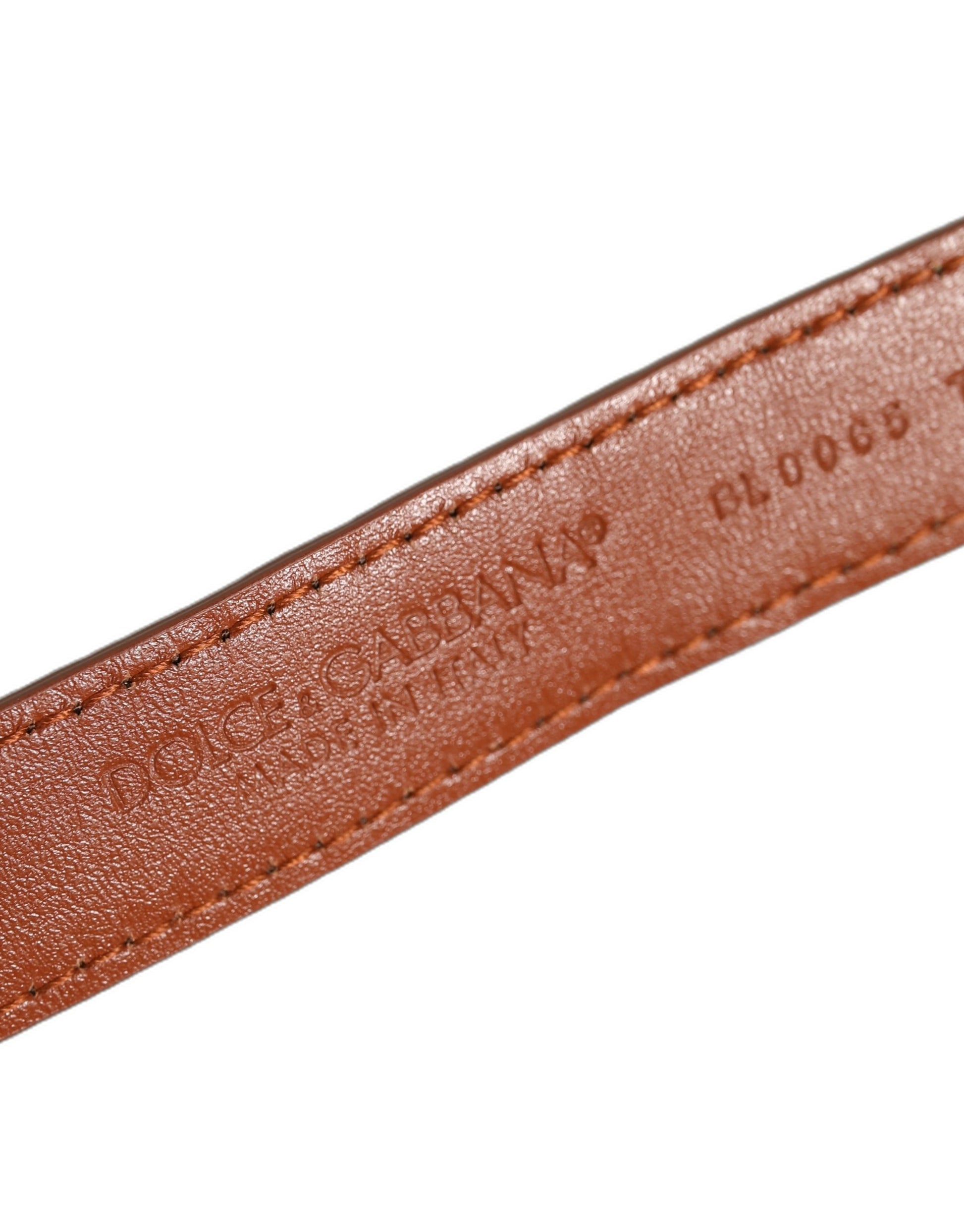 Brown Textured Leather Gold Buckle Belt Strap Bracelet