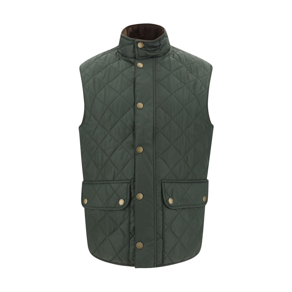Green Polyamide Sleeveless Jacket