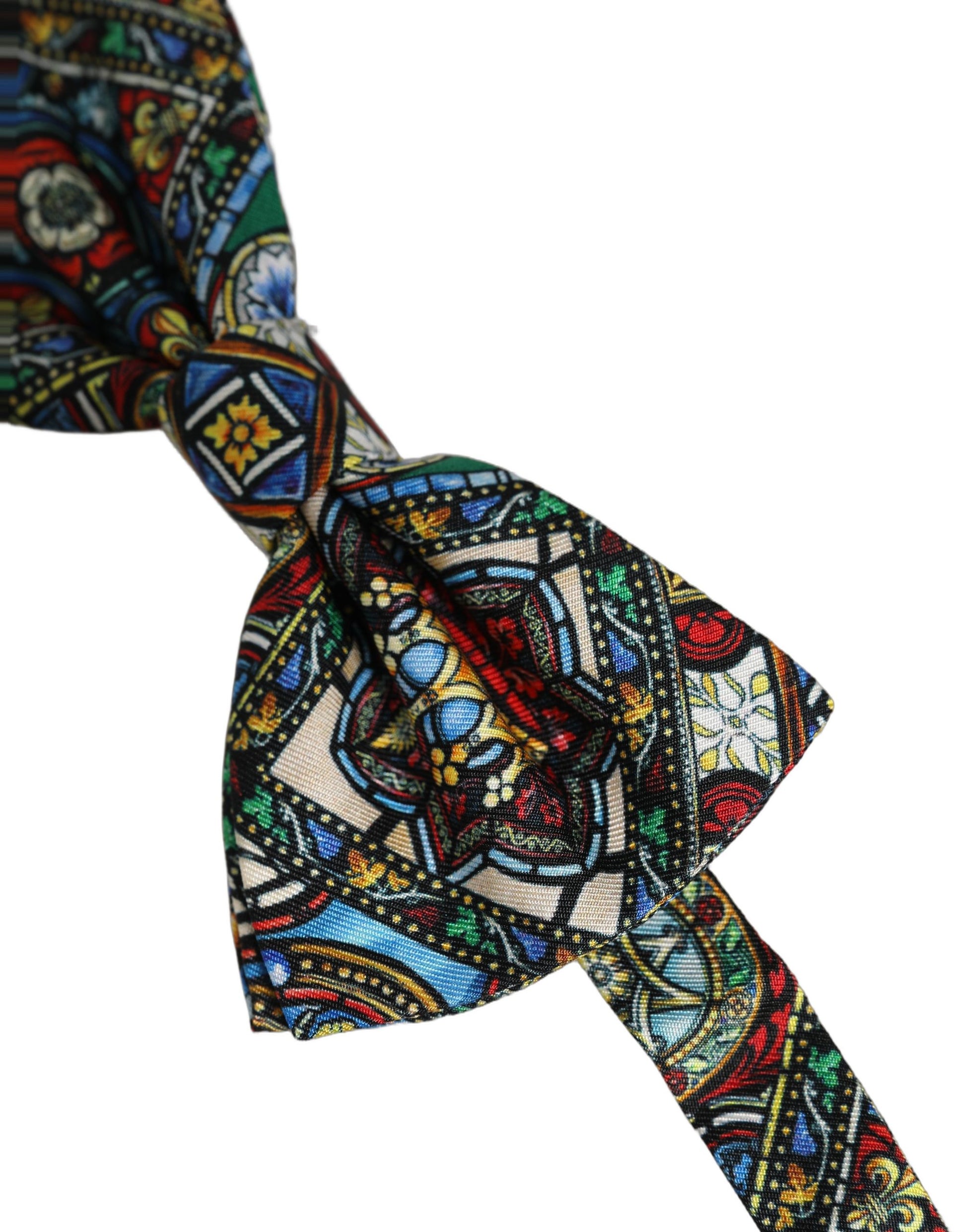 Men Multicolor Sicilian Adjustable Neck Papillon Bow Tie