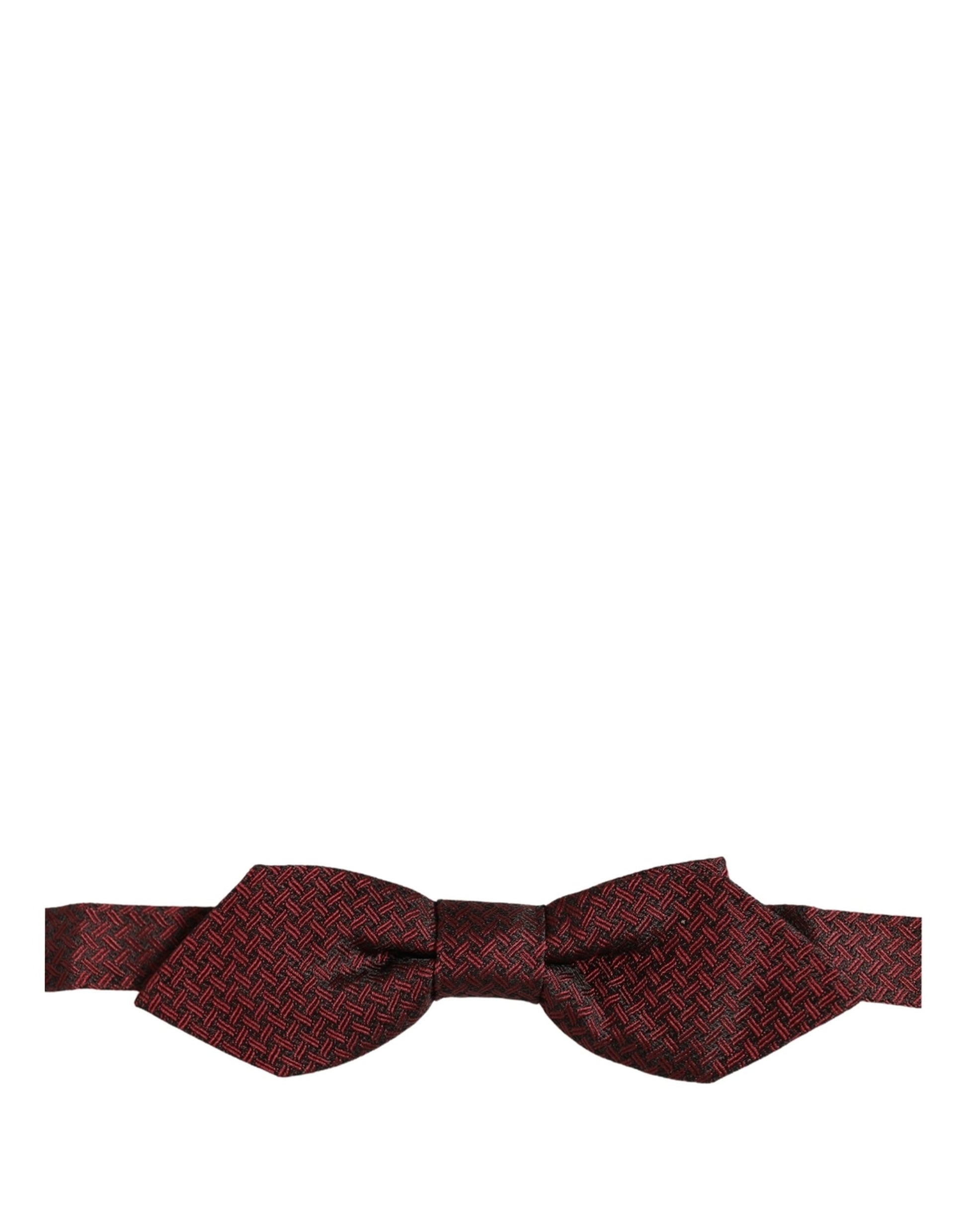 Men Red Silk Fantasy Adjustable Neck Papillon Bow Tie