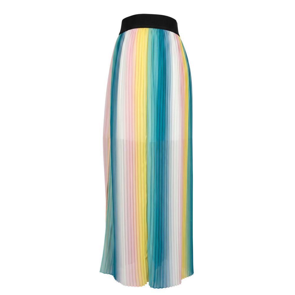 Pink Polyester Women Skirt