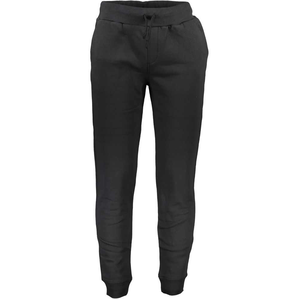 Black Cotton Men's Jogger Pants