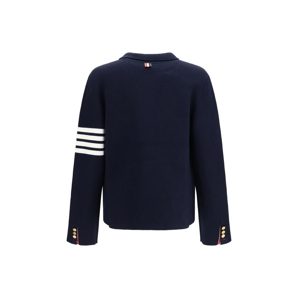 Blue Wool Oves Aries Full-Length Jacket