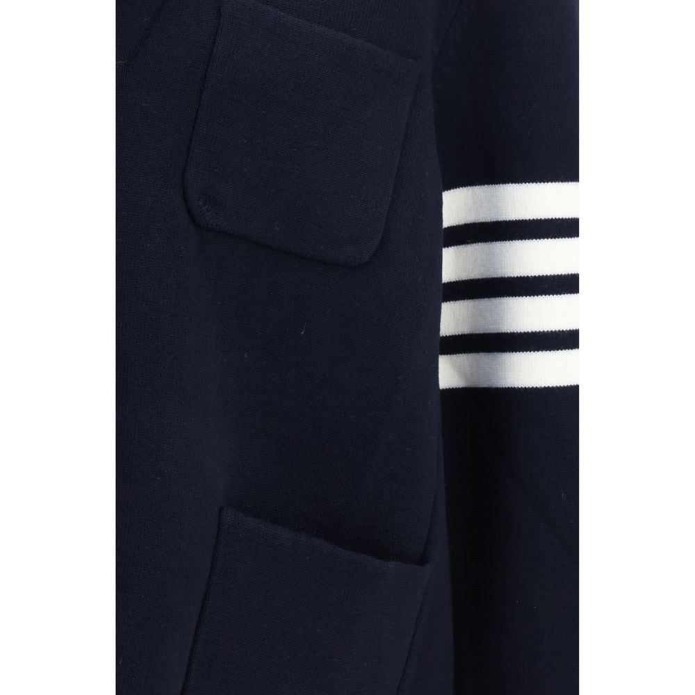 Blue Wool Oves Aries Full-Length Jacket