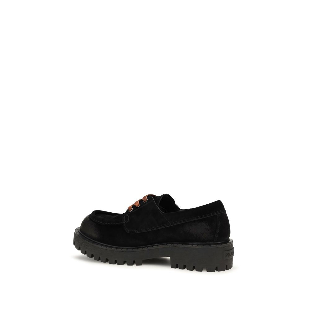 Black Suede Leather Slip-On Loafers