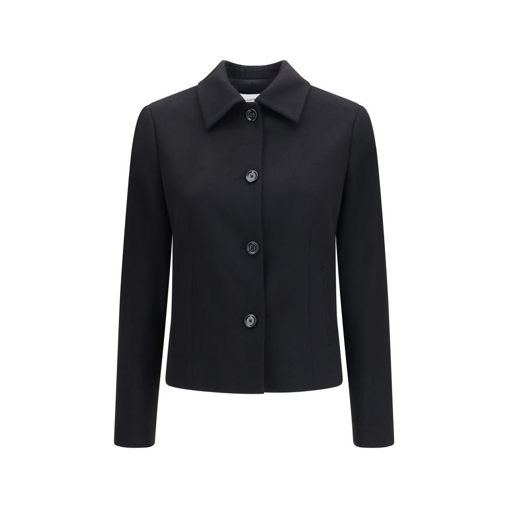 Black Wool Oves Aries Full-Length Jacket