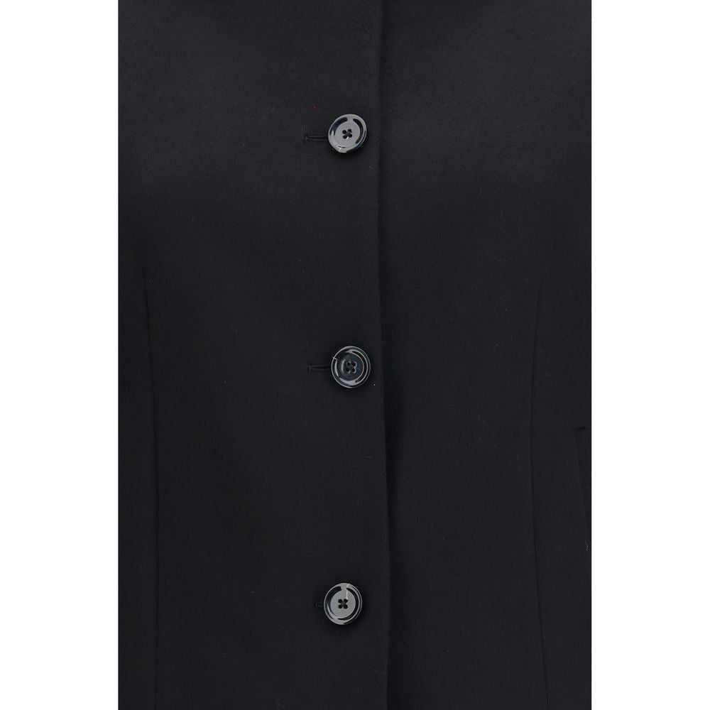 Black Wool Oves Aries Full-Length Jacket
