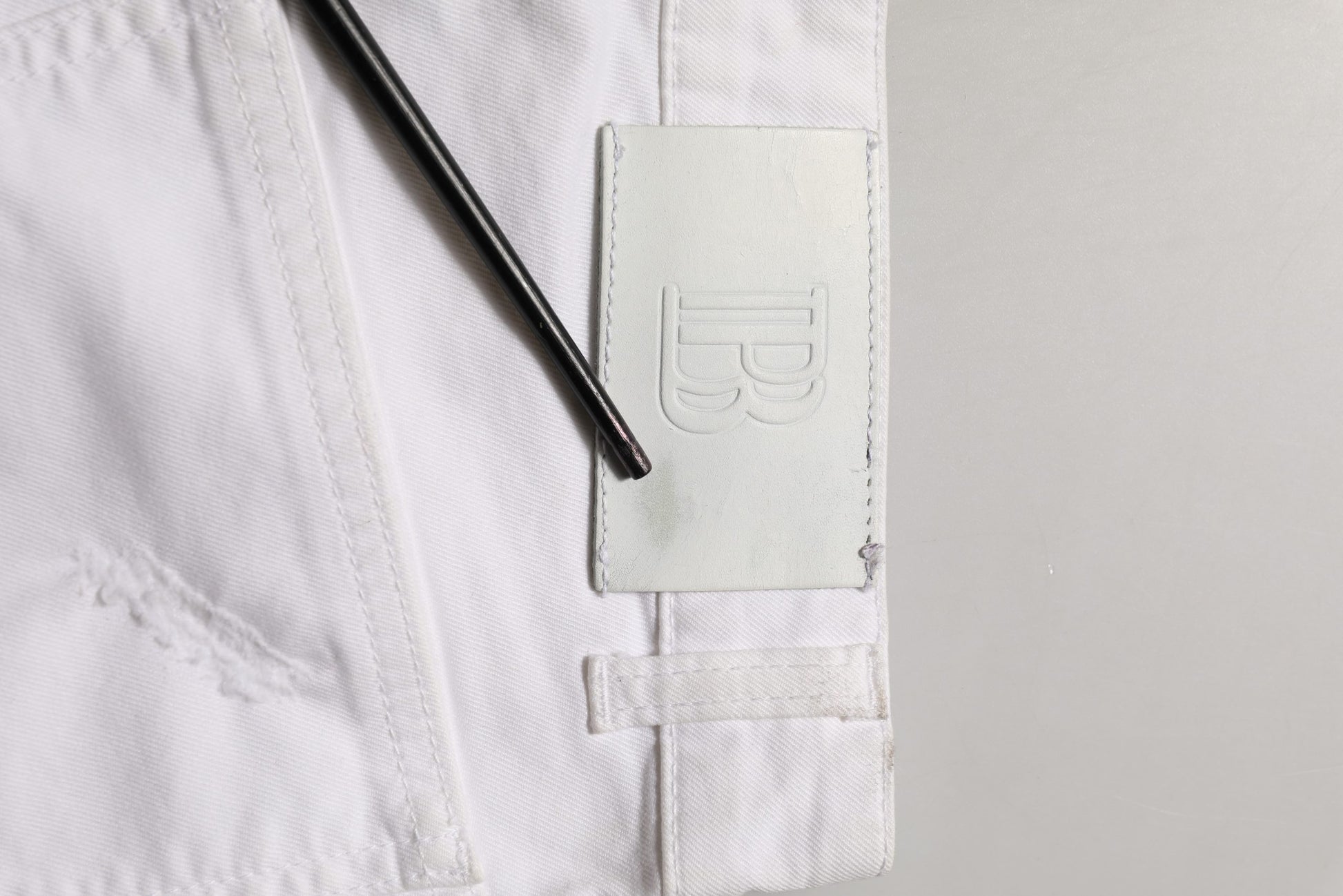 White Cotton Stretch Skinny Denim Trouser Jeans