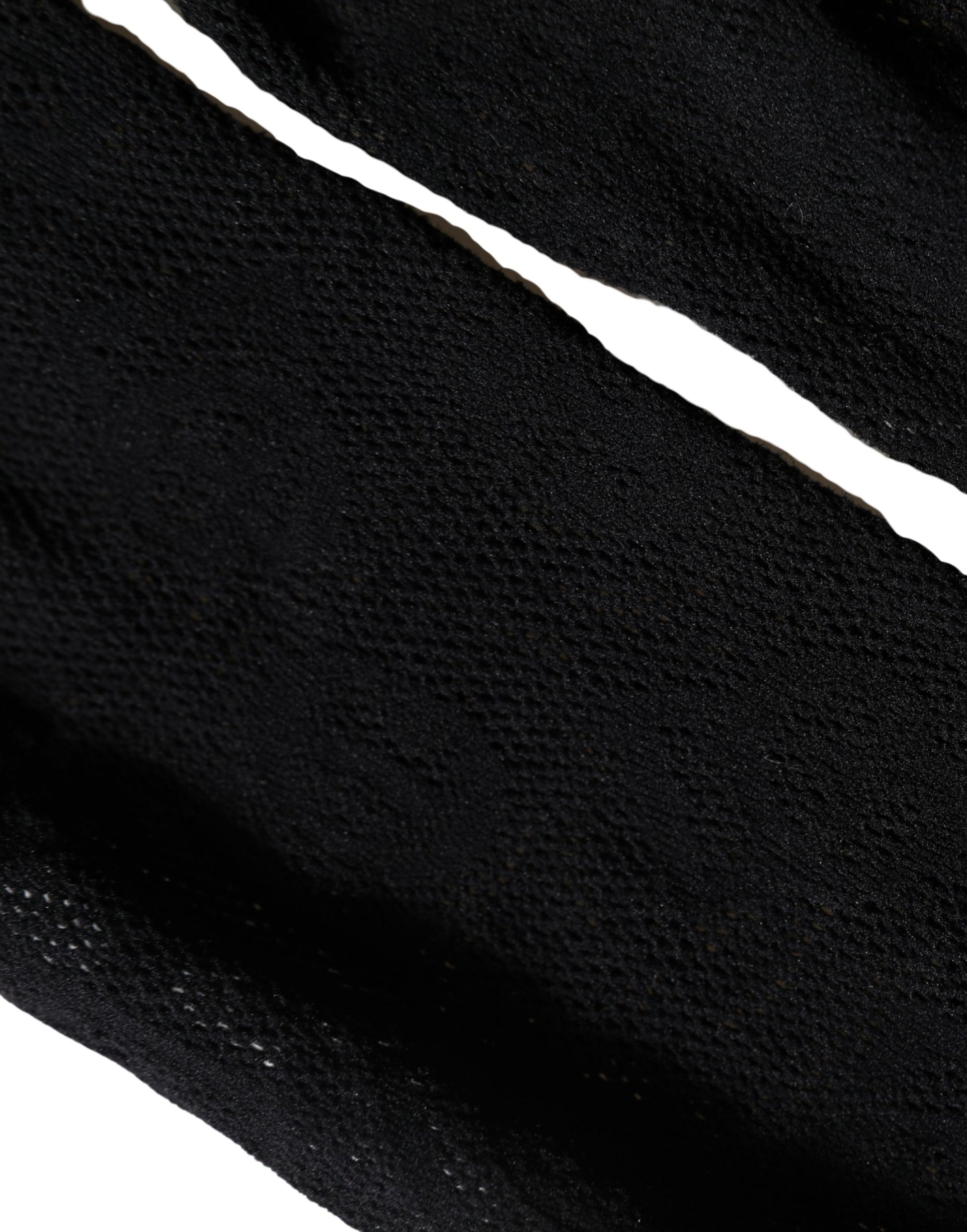 Black All Over Print Sheer Stretch Tights Socks