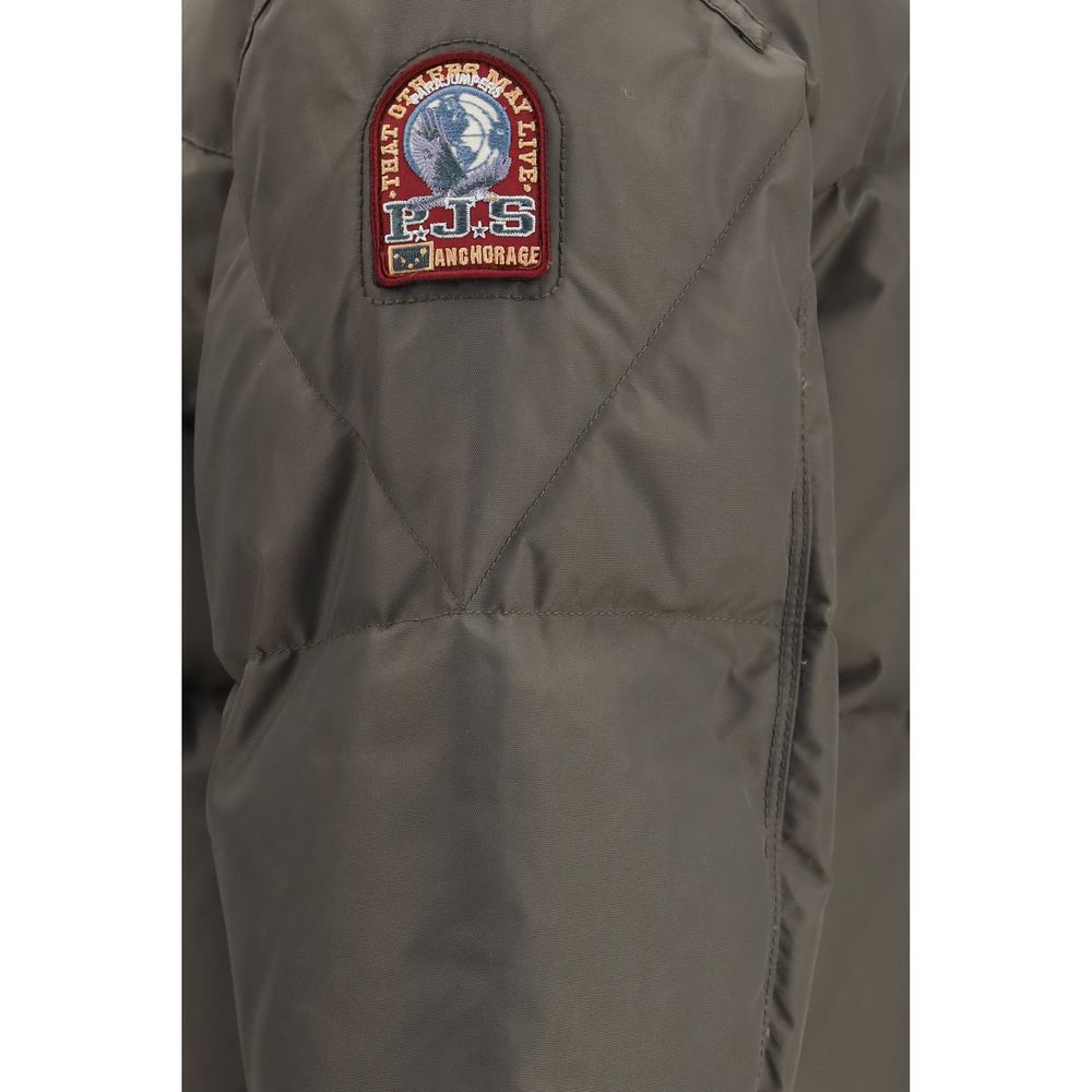 Bicolor Polyamide Full-Length Jacket