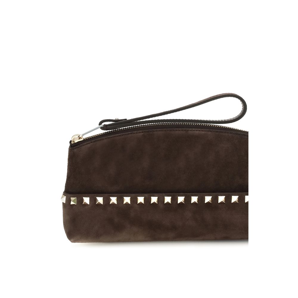 Brown Suede Leather Handbag