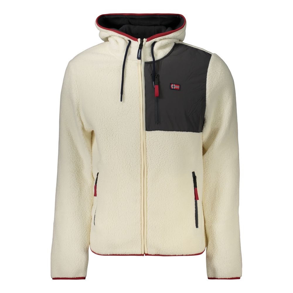 White Polyester Sweatshirt