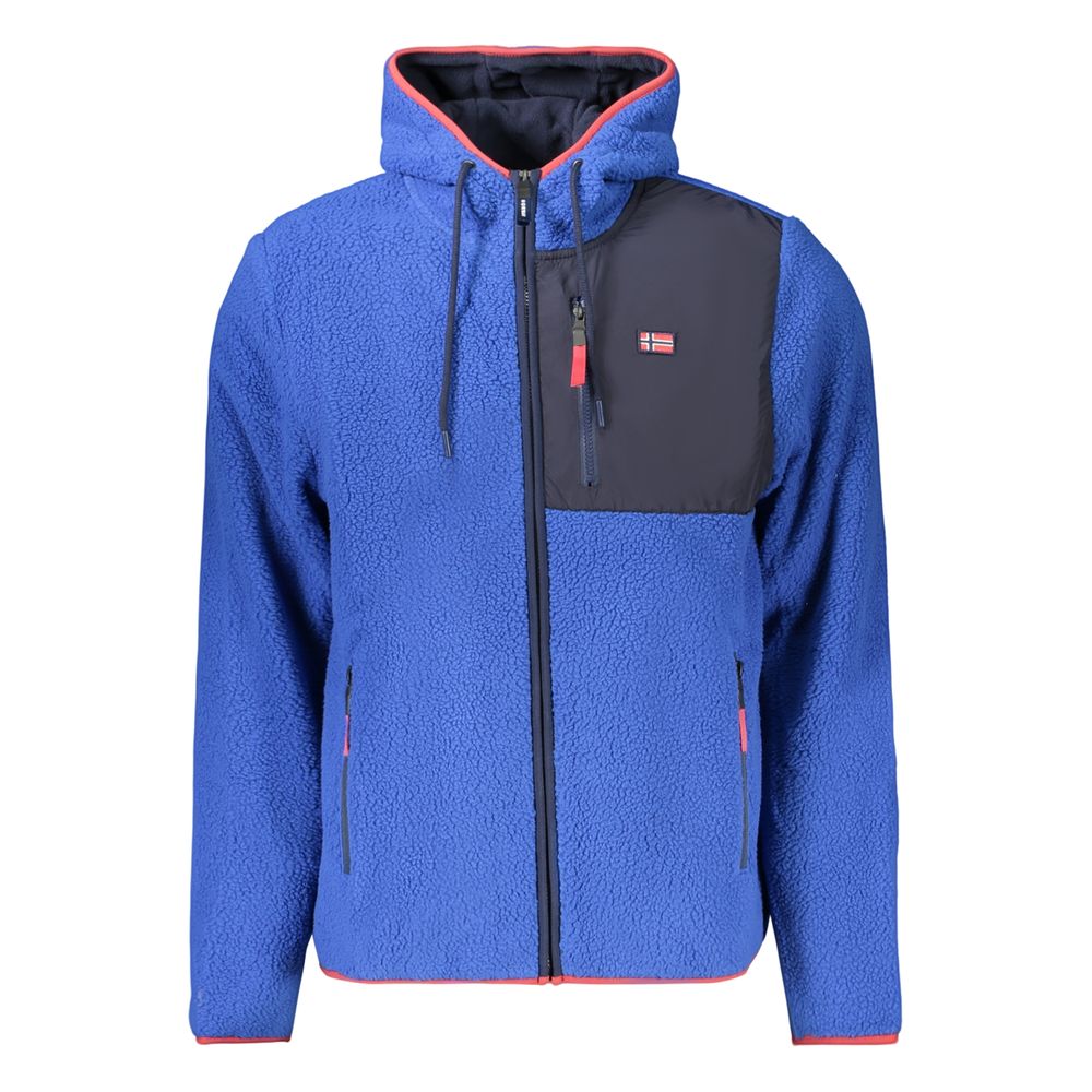 Blue Polyester Sweatshirt