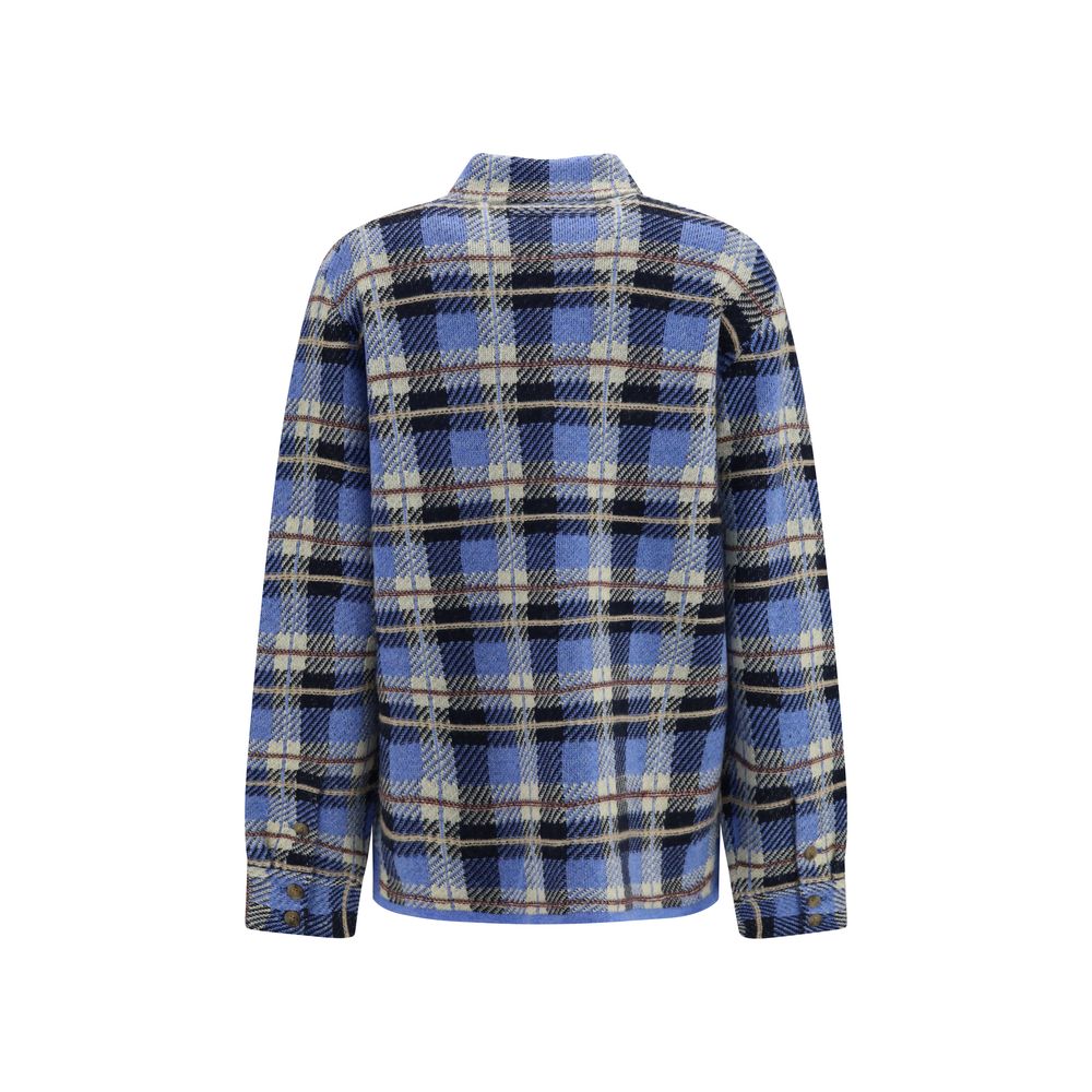 Blue Cashmere Pattern Shirt