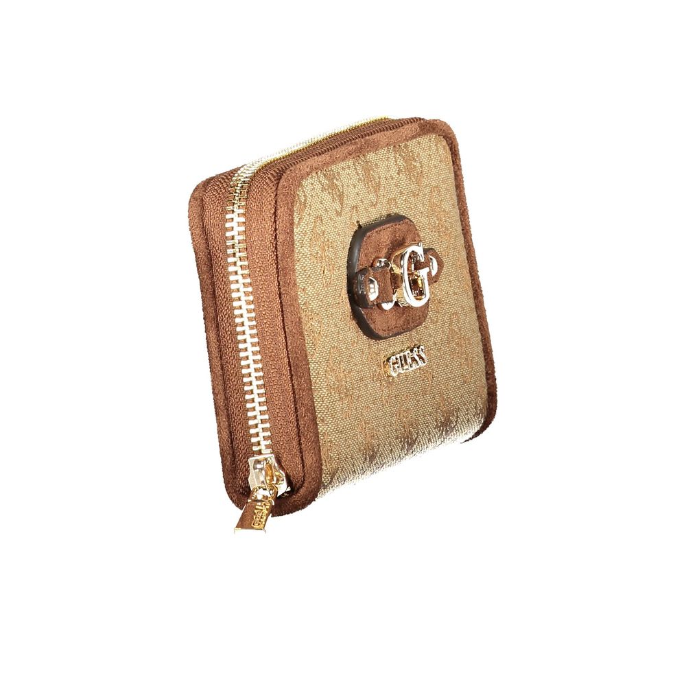 Beige Polyester Wallet