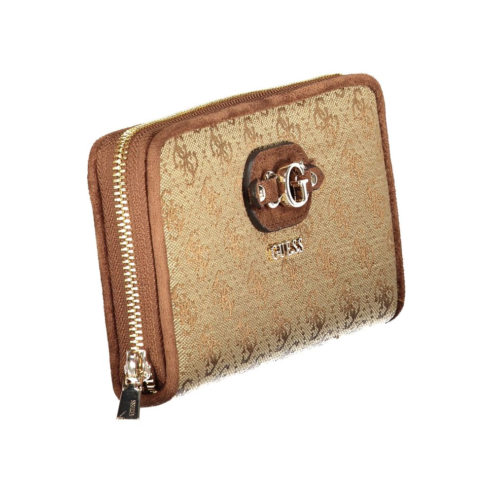 Beige Polyester Wallet