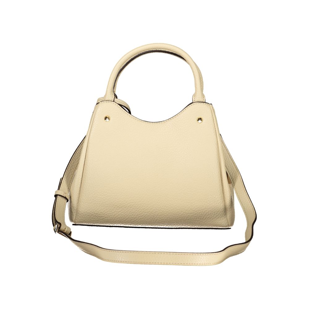 Beige Polyethylene Handbag