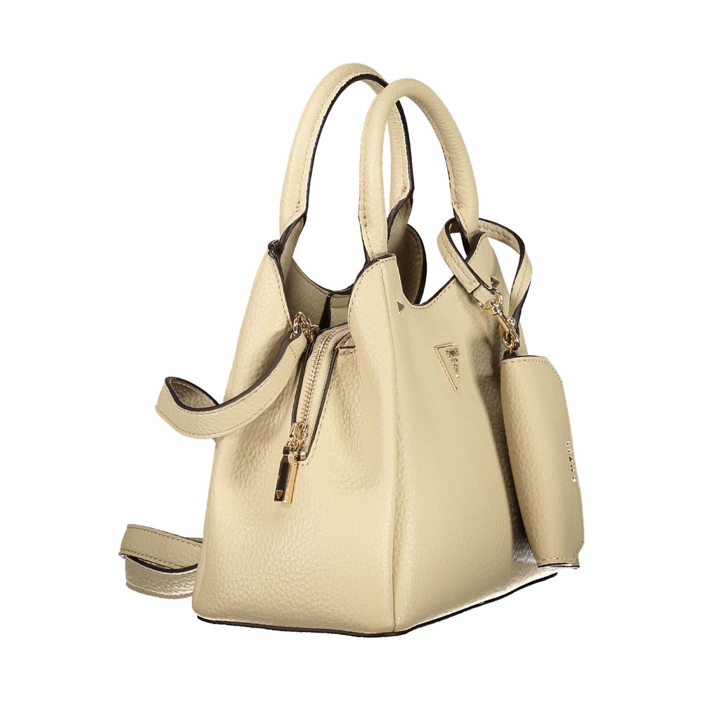 Beige Polyethylene Handbag