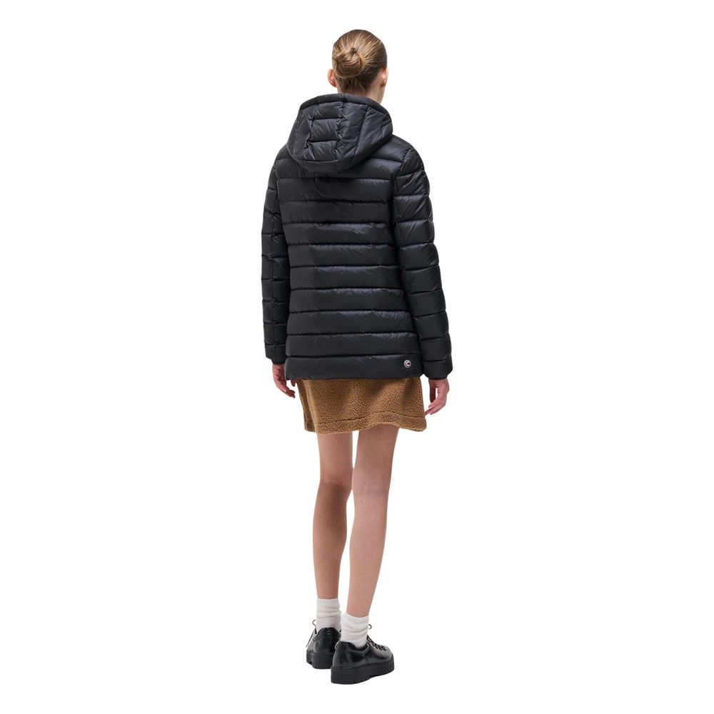 Black Polyamide Full-Length Jacket