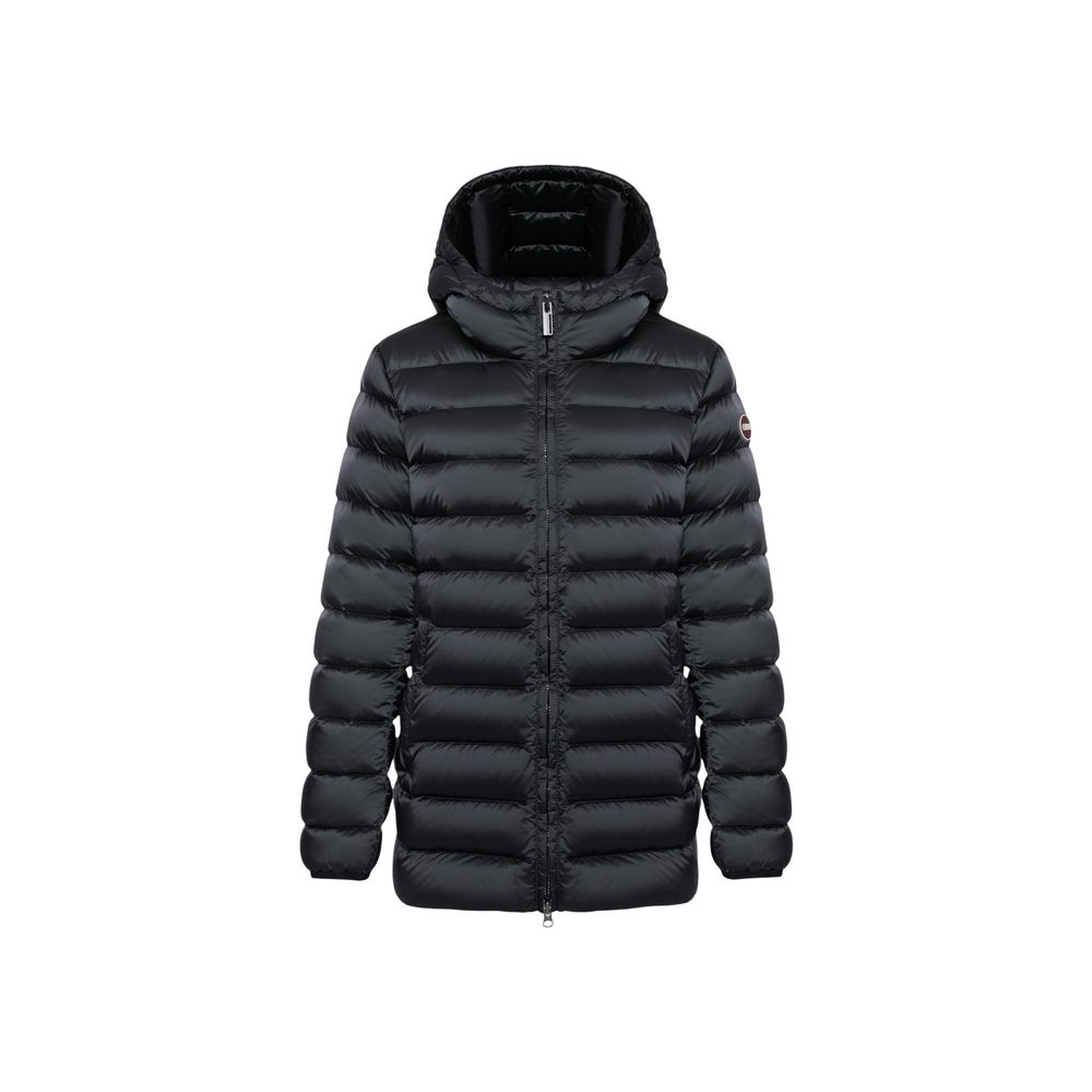 Black Polyamide Full-Length Jacket