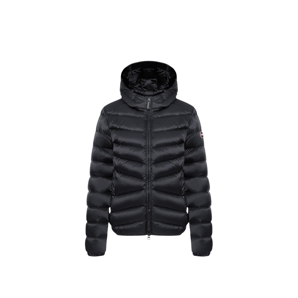 Black Polyamide Full-Length Jacket