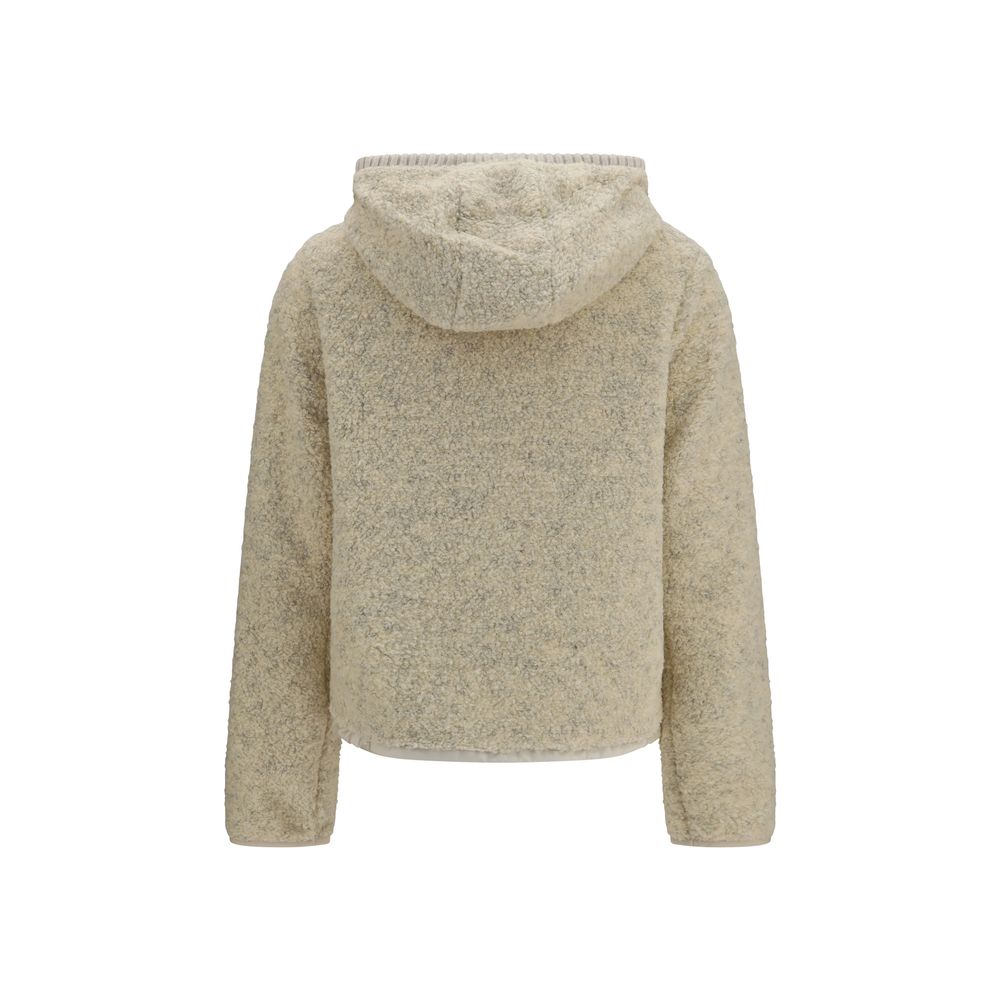 Beige Polyester Sweatshirt