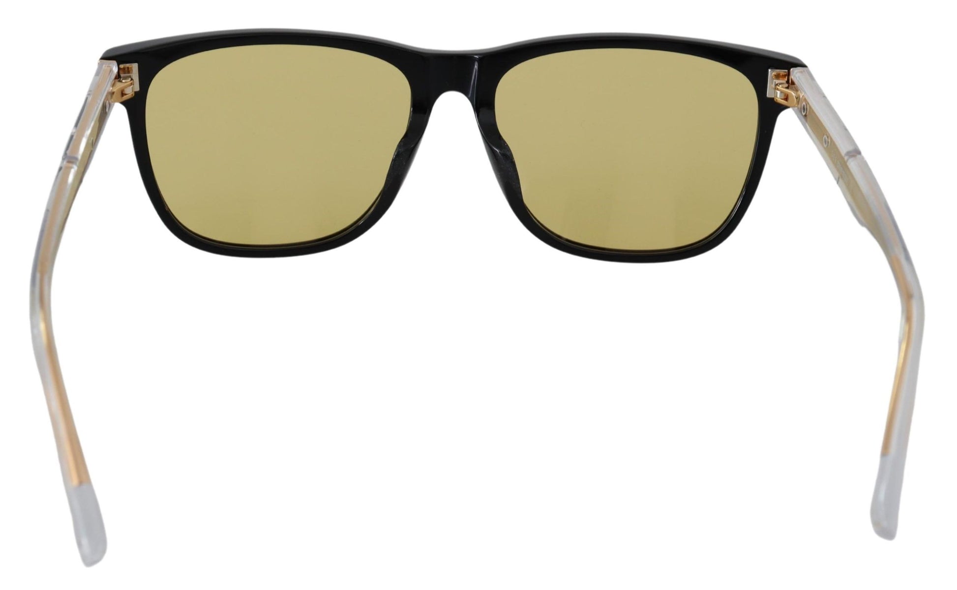 Black Frame DL0330-D 01E 57 Yellow Transparent Lenses Sunglasses