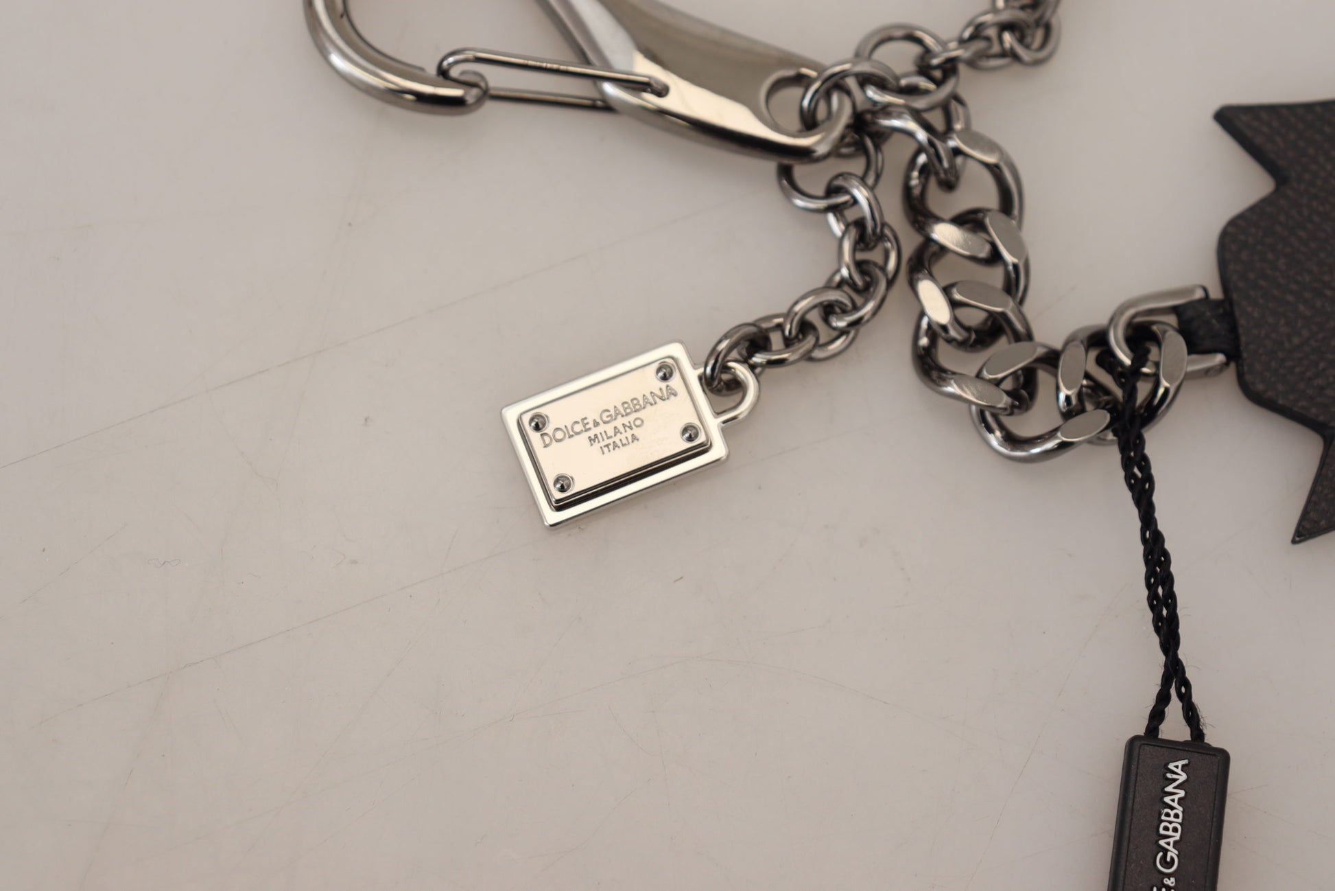 Black Prince Studs Logo Silver Brass Keychain