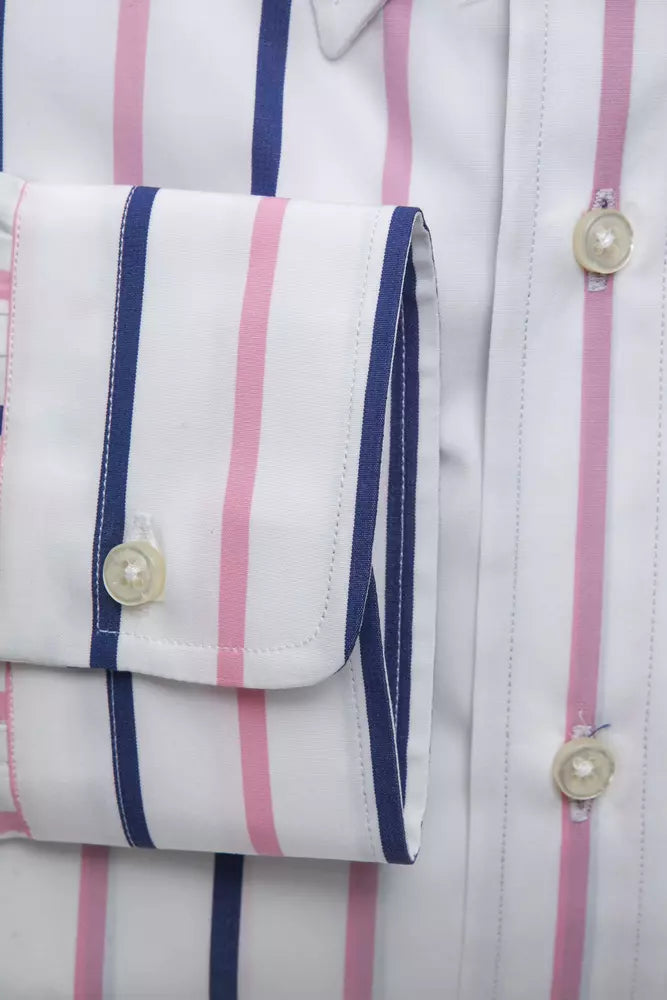 White Cotton Men's Shirt