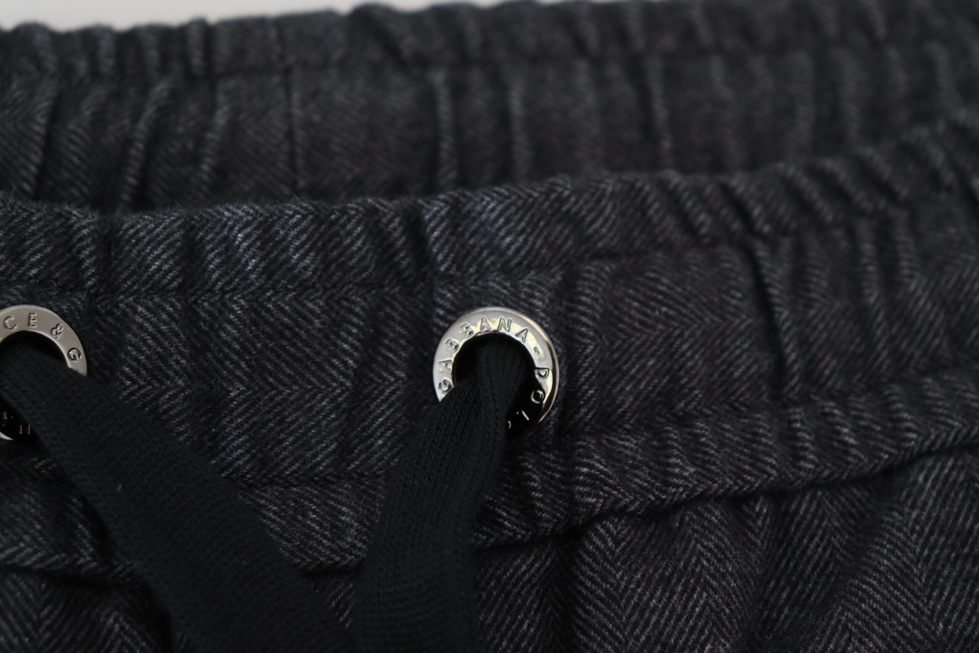 Grey Cotton Tapered Cotton Pants