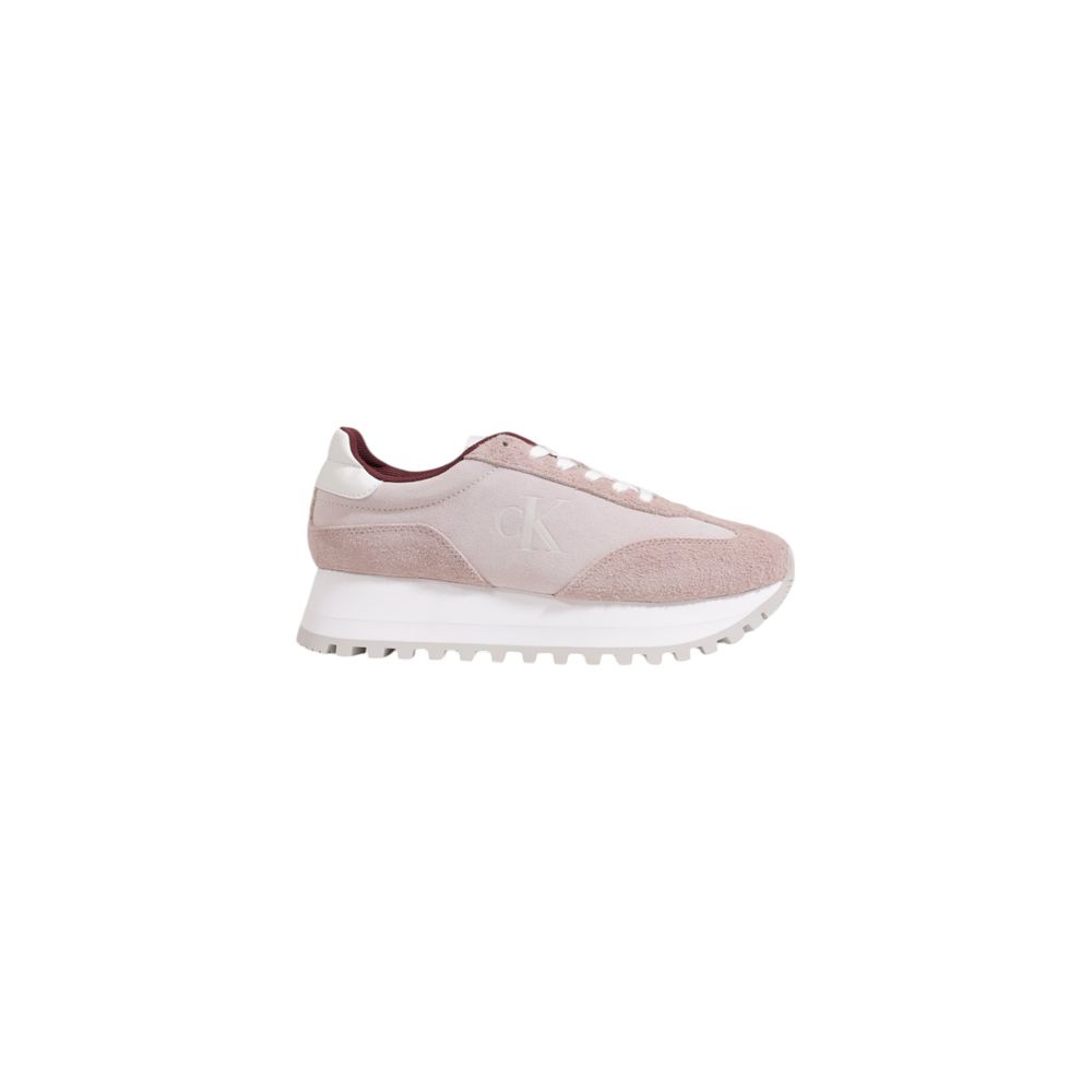 Purple Leather Low Top Sneakers