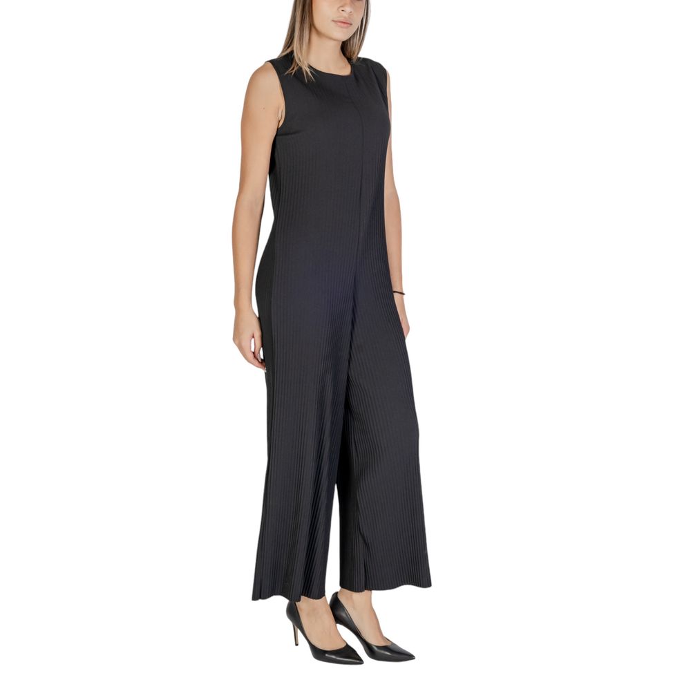 Black Polyester Rompers