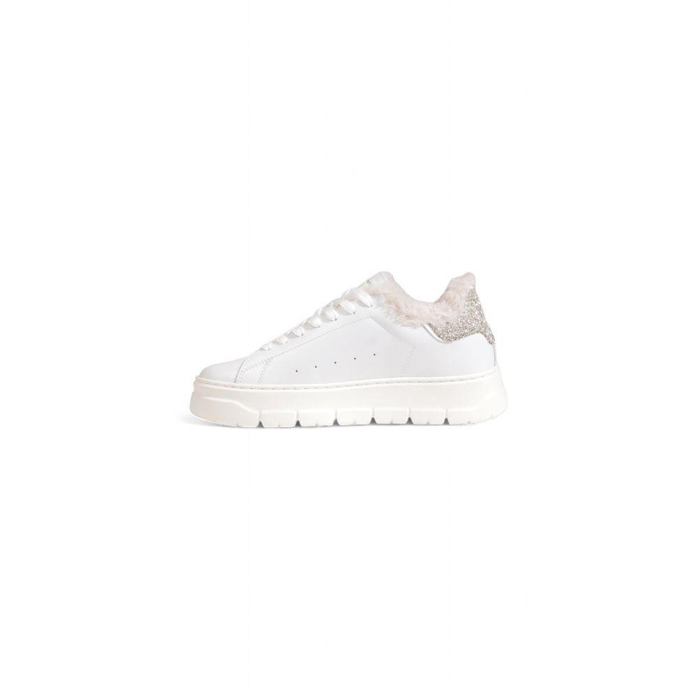 White Leather Chunky Sneakers