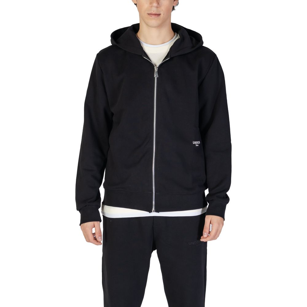 Black Cotton Hoodie