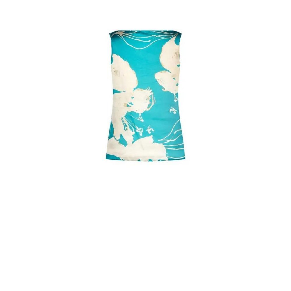 Turquoise Polyester Blouse