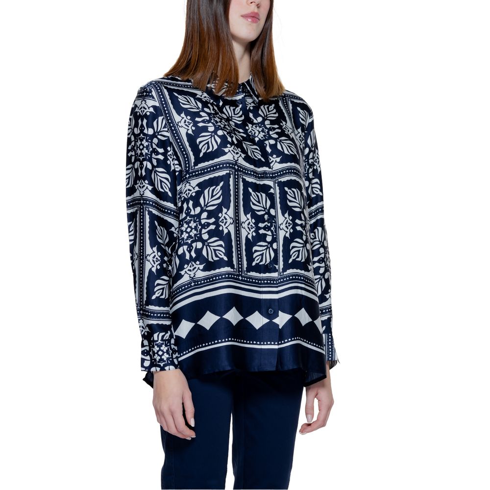 Blue Viscose Blouse