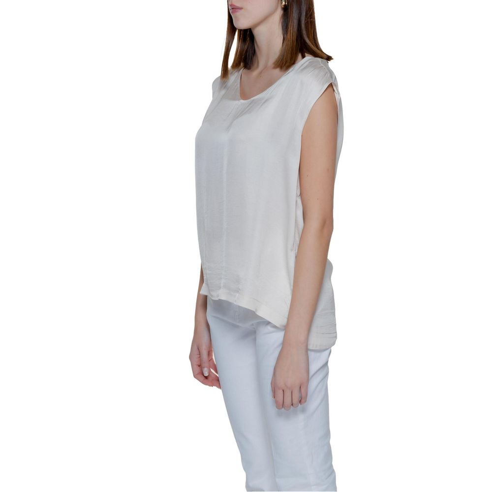 Beige Viscose Blouse
