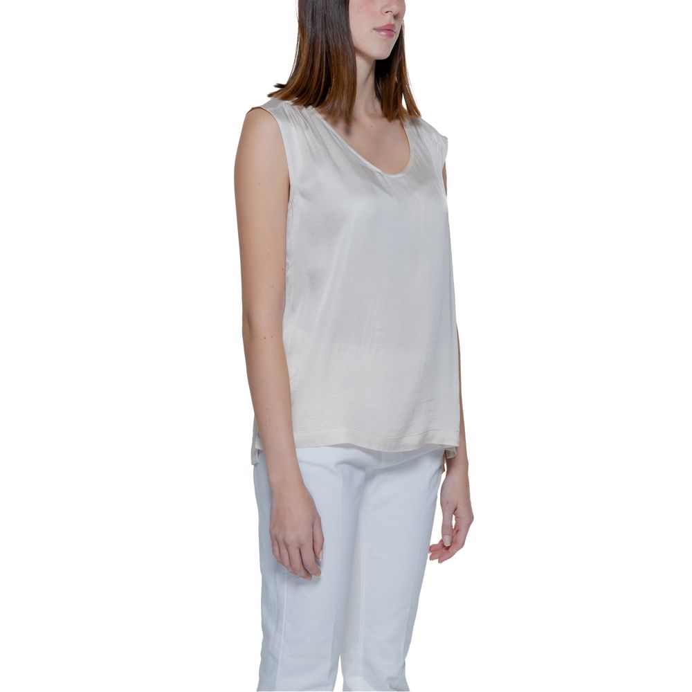 Beige Viscose Blouse
