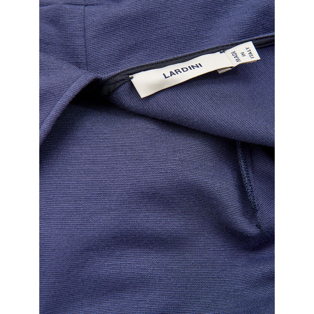Blue Viscose Casual Dress